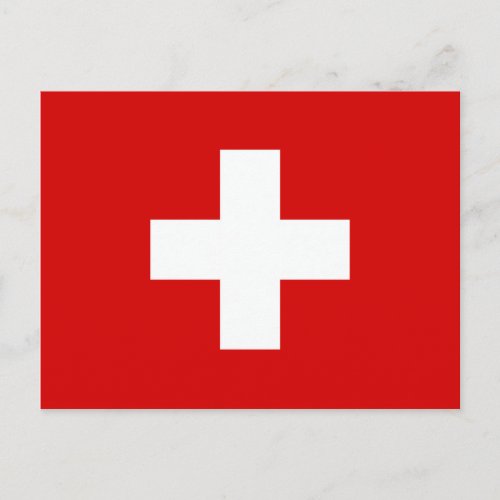 The Flag of Switzerland Postcard