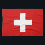 The Flag of Switzerland Towel<br><div class="desc">The flag of Switzerland is great gift for those who love Switzerland or those who have a Swiss heritage. The Swiss flag of the Swiss Confederation known as Switzerland in English, Schweiz in German, Suisse in French and Svizzera in Italian. This design is also available on many other souvenirs for...</div>