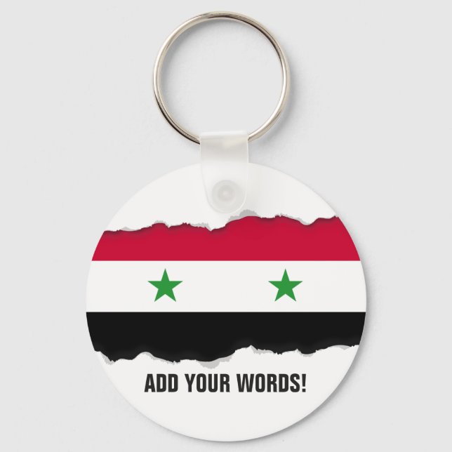 The Flag of Syria Keychain (Front)
