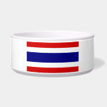 The Flag of Thailand Bowl<br><div class="desc">The flag of Thailand is great gift for those who love Thailand or those who have a Thai heritage. The colors of the flag of Thailand are red, white and blue. This design is also available on many other products for you to choose from.</div>