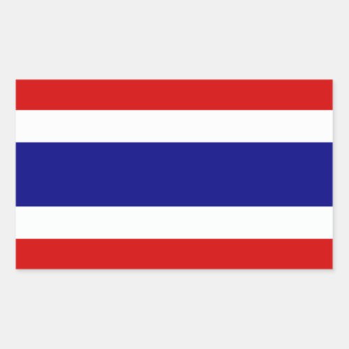 The Flag of Thailand Rectangular Sticker