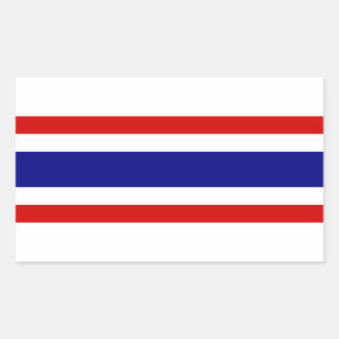 The Flag of Thailand Rectangular Sticker