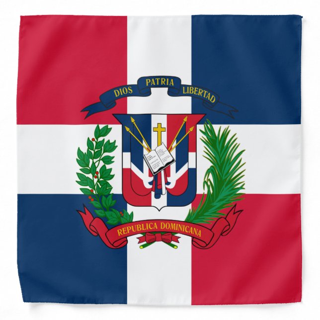 The flag of the Dominican Republic Bandana (Front)