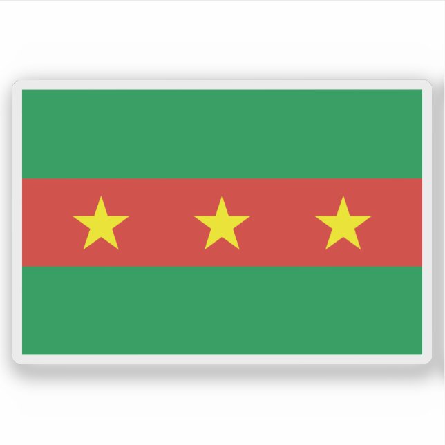 The flag of the Ewe people, Ghana Sticker (Front)