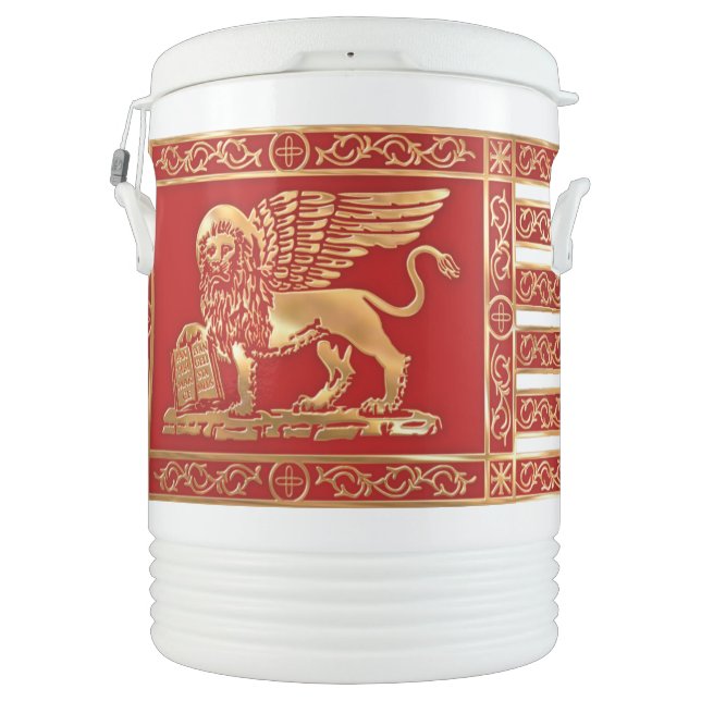 The Flag of the Republic of Venice Beverage Cooler (Back)