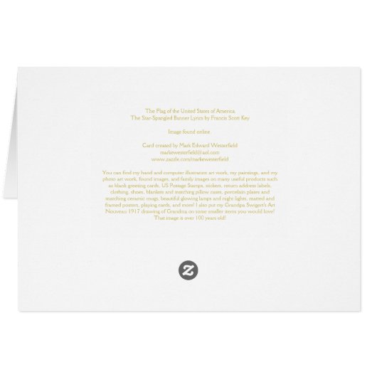 The Flag of the United States of America (Back Horizontal)