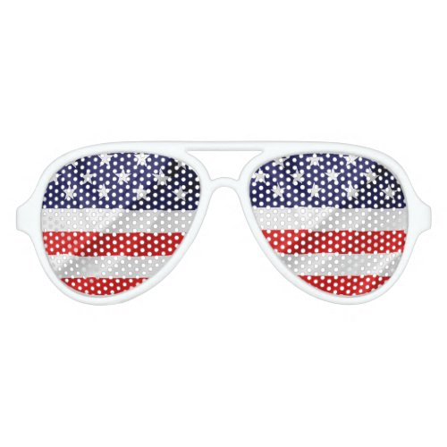The Flag of the United States of America Aviator Sunglasses