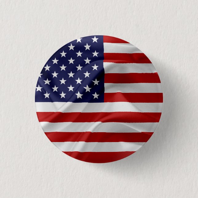 The Flag of the United States of America Button (Front)
