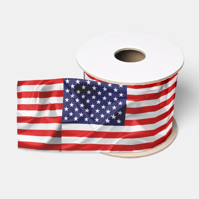 The Flag of the United States of America Grosgrain Ribbon (Spool)