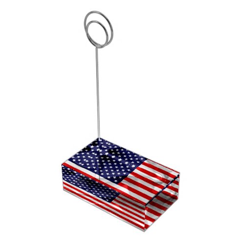 The Flag of the United States of America Place Card Holder