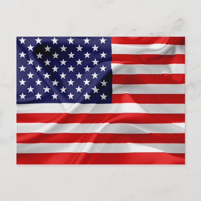 The Flag of the United States of America Postcard (Front)