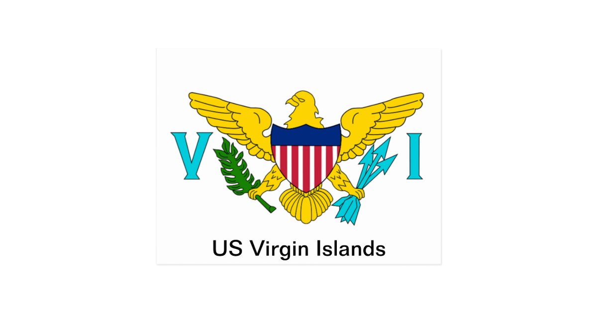 The Flag Of The Us Virgin Islands Postcard Zazzle Com