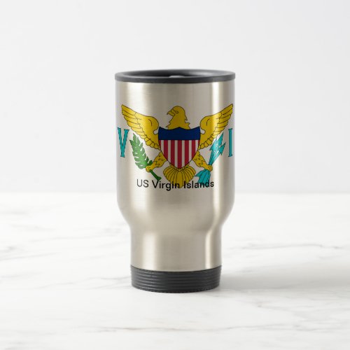 The Flag of the US Virgin Islands Travel Mug