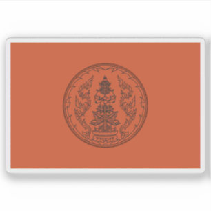 The flag of Udon Thani province, Thailand Sticker