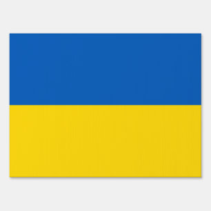 The Flag of Ukraine Sign