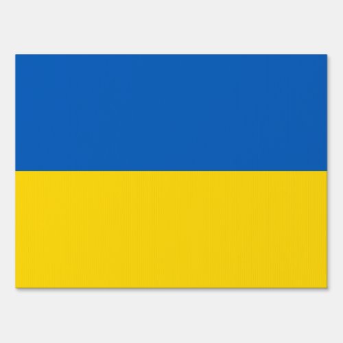 The Flag of Ukraine Sign