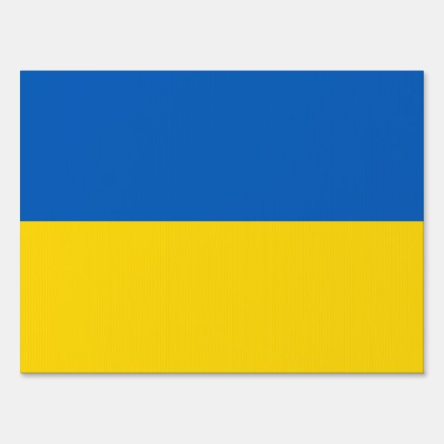 The Flag of Ukraine Sign (Front)