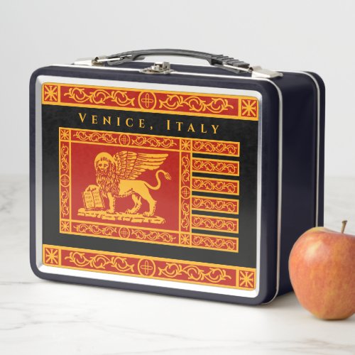 The Flag of Venice Italy Metal Lunch Box