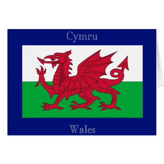 The Flag of Wales Cards (Front Horizontal)