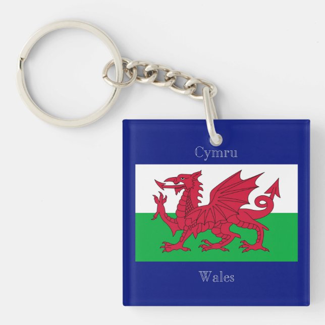 The Flag of Wales Keychain (Front)