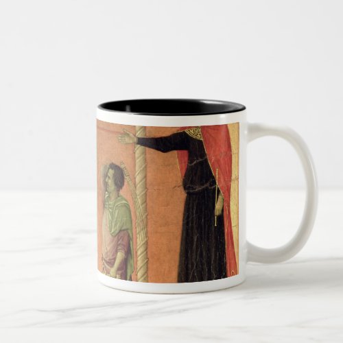 The Flagellation from the Maesta altarpiece Two_Tone Coffee Mug