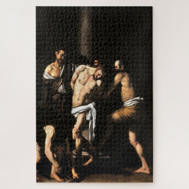 The Flagellation of Christ (1607) by Caravaggio Jigsaw Puzzle (Vertical)