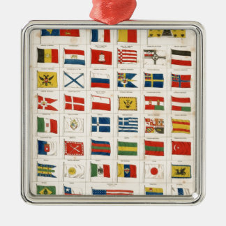 The Flags of all Nations Metal Ornament