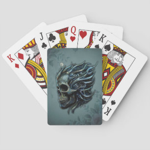 The Flame of Life: A Skull Design. Poker Cards