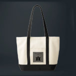 The Flame & Star - Tote Bag<br><div class="desc">This image is a flame from a candle. A star around the flame represents Hanukkah. Done in a black tattoo. A black backround was also added. "Happy Hanukkah 2014" is printed on this design. Customize with your own words. These totes are available in assorted styles, colors and sizes.</div>