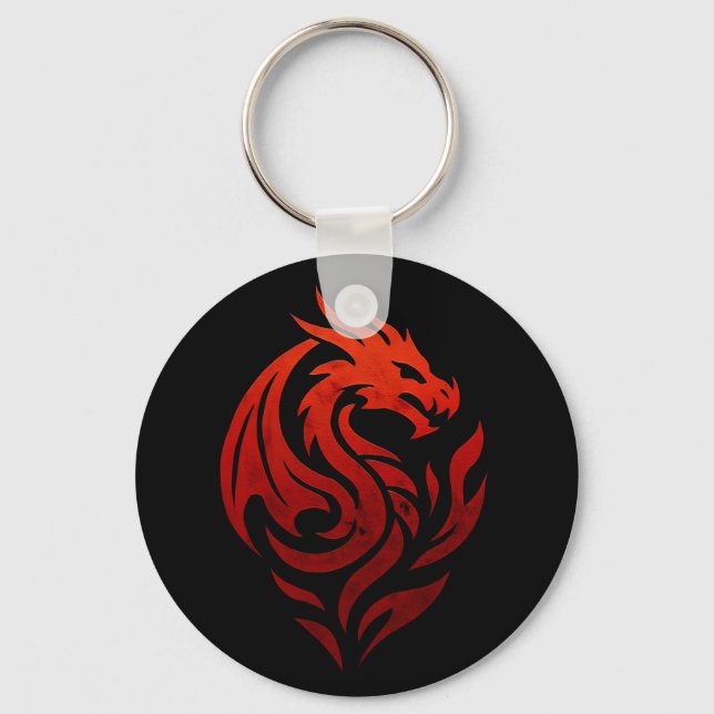 The Flameborn Dargon Pact Keychain (Front)