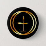 The Flaming Chalice Button