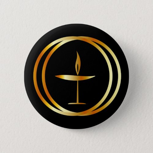 The Flaming Chalice Button