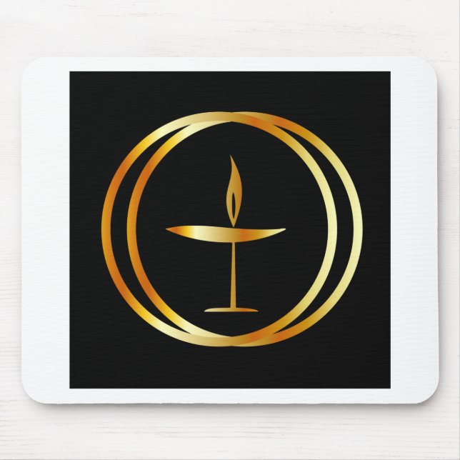 The Flaming Chalice Mouse Pad (Front)