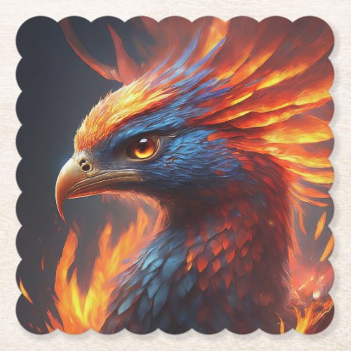 The Flaming Eagle Paper Coaster