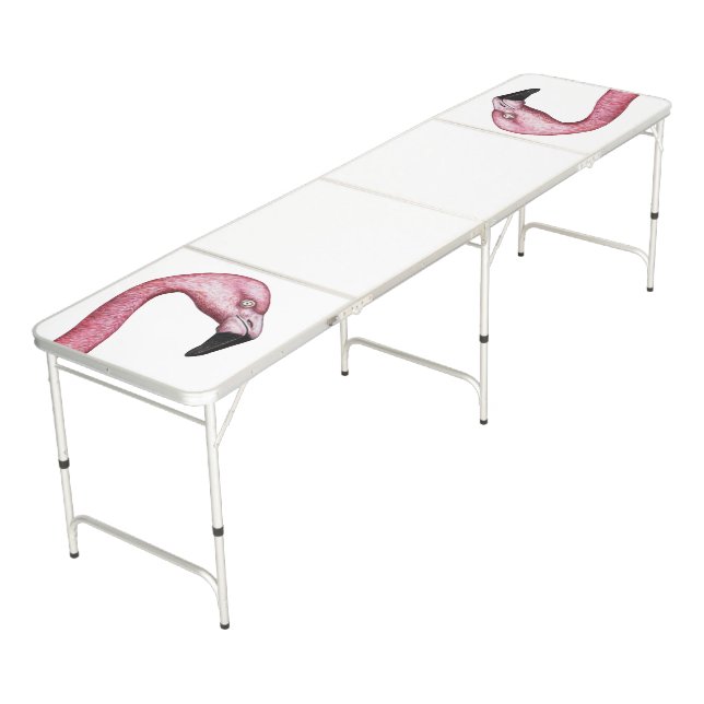 The Flamingo Beer Pong Table (Angled)