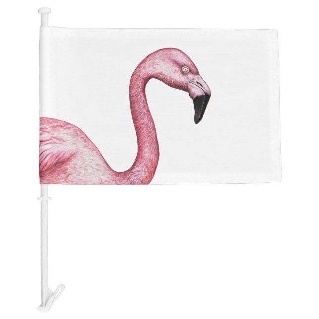 The Flamingo Car Flag (Front)
