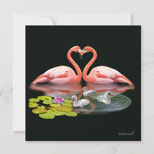 THE FLAMINGO FAMILY INVITATION