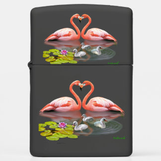 THE FLAMINGO FAMILY ZIPPO LIGHTER