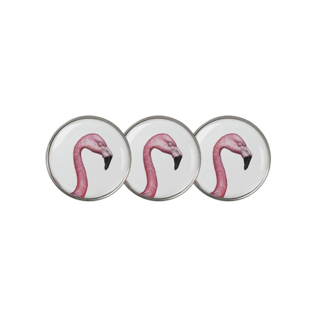 The Flamingo Golf Ball Marker (3 Up)