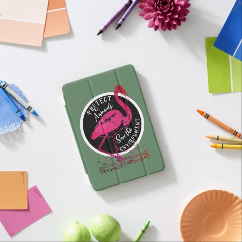 The flamingo guardian iPad mini cover