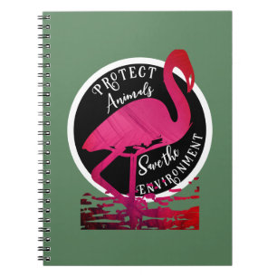 The flamingo guardian notebook