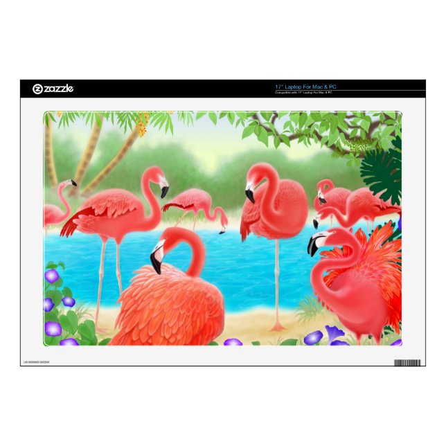 The Flamingo Lagoon Laptop Skin (Product)