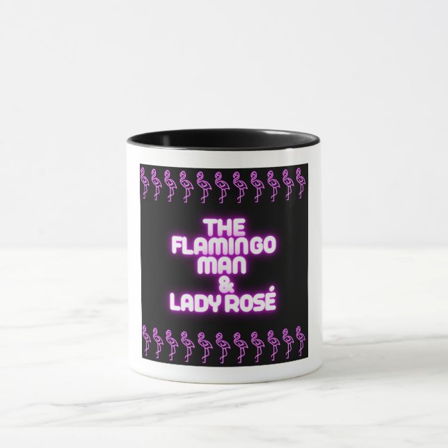 The Flamingo Man & Lady Rosé Mug (Center)