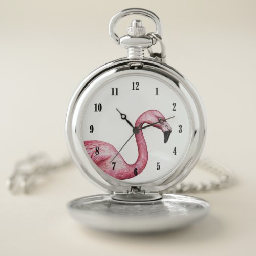 The Flamingo Pocket Watch