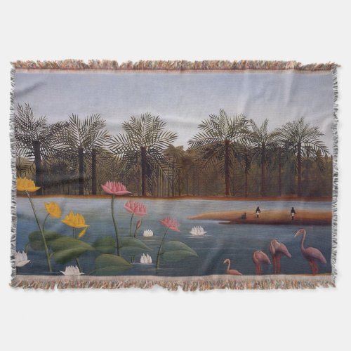 The Flamingos Throw Blanket