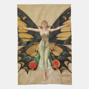 The Flapper, 1922 by Joseph Christian Leyendecker Kitchen Towel