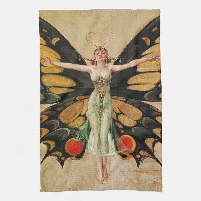 The Flapper, 1922 by Joseph Christian Leyendecker Kitchen Towel (Vertical)