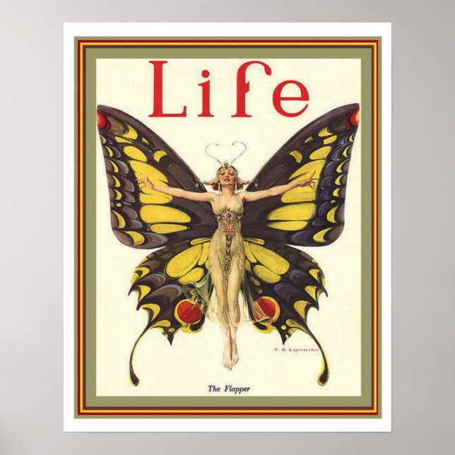 "The Flapper" Art Deco Life Cover 16 x 20 Poster (Front)