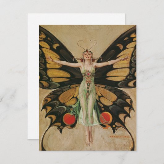 The Flapper - Butterfly Girl  (Front/Back)