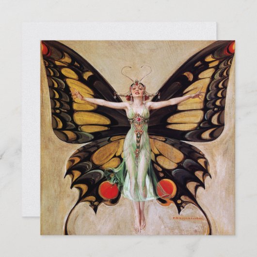 The Flapper Girl's Metamorphosis to Butterfly 1922 (Front/Back)